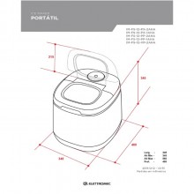 Ice Maker Mquina de Gelo Porttil Smart Colorido Elettromec